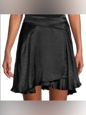 Free People Starstruck Satin Wrap Skirt